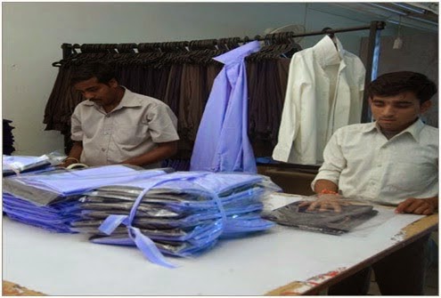 Flow Chart of Garment Packaging