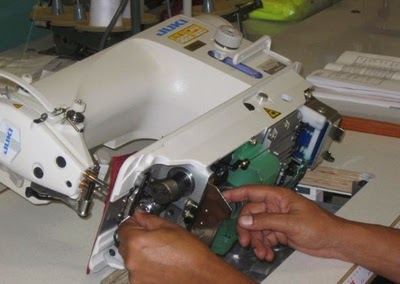 Process Flow Chart of Maintenance of a Sewing Machine