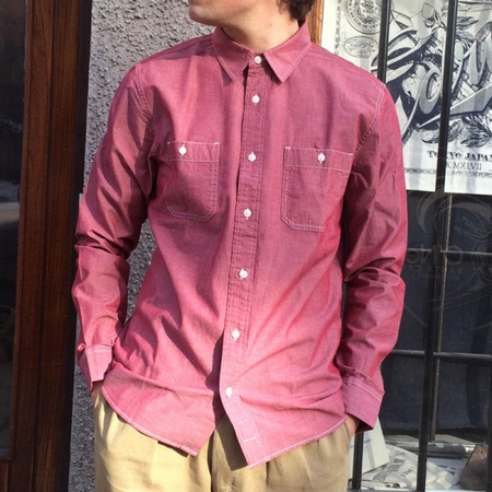 Heavy enzyme washed dress shirt